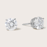 14K Gold Round LXII™ Diamond Solitaire Studs .50CT-2CT