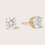 14K Gold Round LXII™ Diamond Solitaire Studs .50CT-2CT