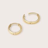 14K Gold Classic Huggie Hoops