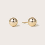 14K Gold Medium Sphere Studs