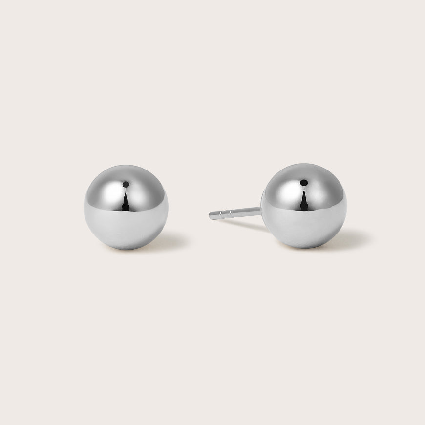 14K Gold Medium Sphere Studs