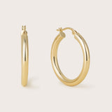 14K Gold Everyday Tube Hoops