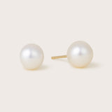 14K Gold Pearl Studs