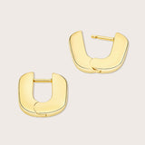 Ava Paperclip Huggie Hoops