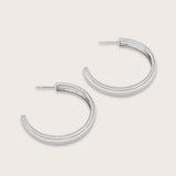 Chloe Silver Bold Large Hoops