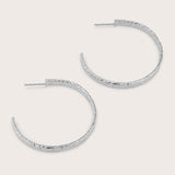 Gia Large Hammered Hoops