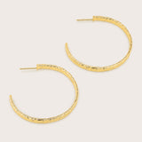 Gia Large Hammered Hoops