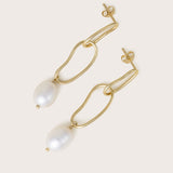 Reese Double Drop Pearl Earrings