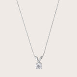 14K Gold Round LXII™ Diamond Solitaire Pendant .50CT