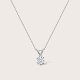 14K Gold Round LXII™ Diamond Solitaire Pendant .50CT