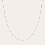 14K Gold Box Chain Necklace