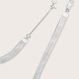 Harper Silver Herringbone Choker