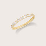 14K Gold Petite Diamond Pave Band