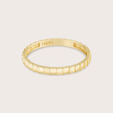 14K Gold Ridged Band