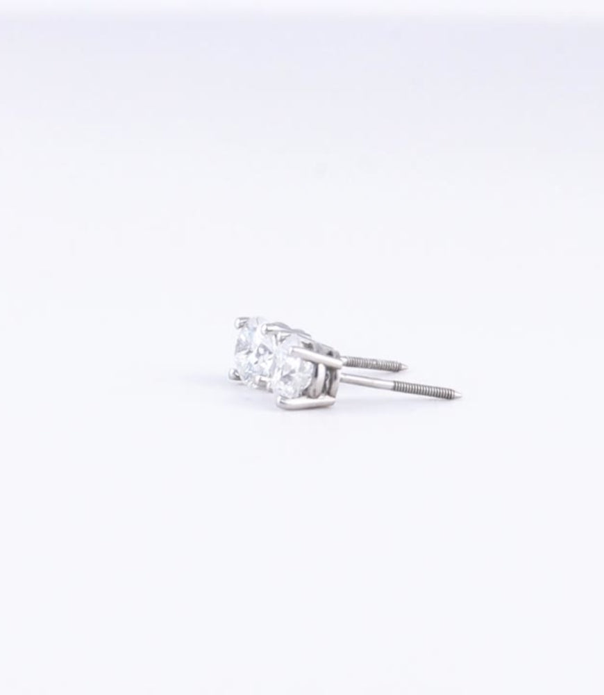 14K 1 Carat Diamond Studs