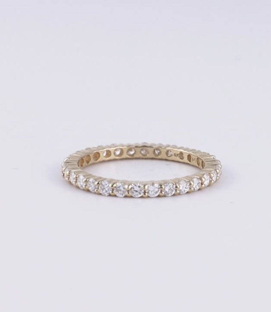 14k Pave Diamond Ring